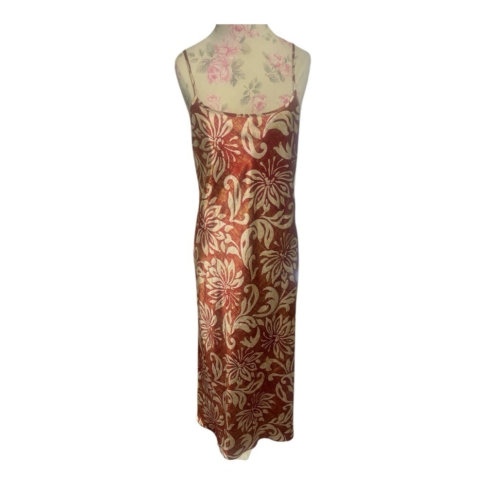 Elegant Vintage Floral Chemise - Red and Cream Excellent Condition Small - Picture 3 of 9